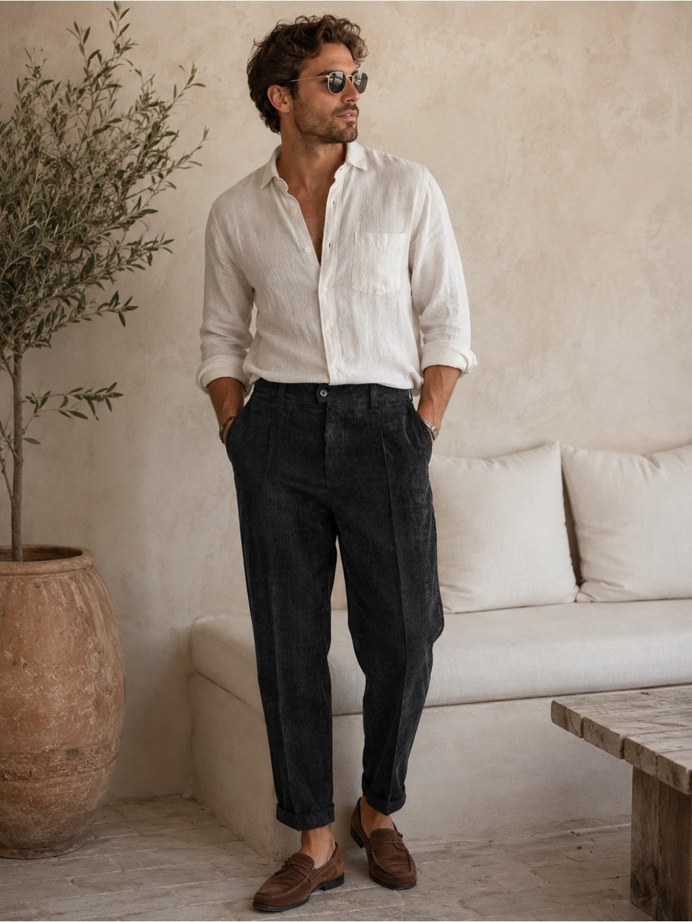 Jack Victor Collection Sting Corduroy Pants Trousers 36 Regular